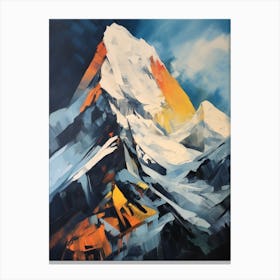 Annapurna Nepal 2 Mountain Painting Canvas Print