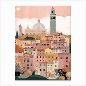 Siena, Italy Illustration Canvas Print