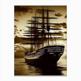 Schooner Canvas Print