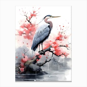 Heron bird Canvas Print