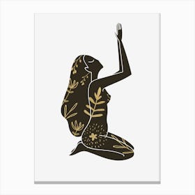 Yoga Woman Canvas Print