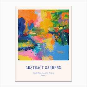 Colourful Gardens Claude Monet Foundation Gar Ae1183b0 49e4 4e57 B69f 2845acf12c61 Blue Poster Canvas Print