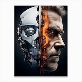 Man Vs Machine Canvas Print