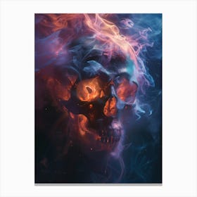 Skull Of Fire 3 Canvas Print