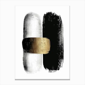 Black And Gold 35 Canvas Print