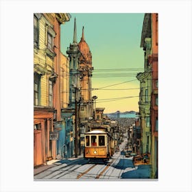 San Francisco Cable Car Canvas Print