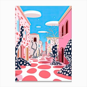 Viareggio, Italy, Illustration In The Style Of Pop Art 3 Canvas Print