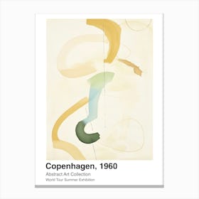 World Tour Exhibition, Abstract Art, Copenhagen, 1960 13 Canvas Print