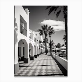 Marbella, Spain, Black And White Analogue Photography 3 Canvas Print