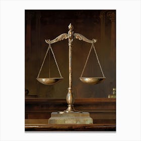 Justice Scales 1 Canvas Print