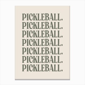 Pickleball Canvas Print