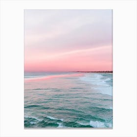 Coronado Beach, San Diego, California Pink Photography 1 Canvas Print