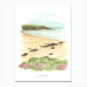 Cornwall Harlyn Bay Canvas Print