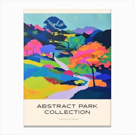 Abstract Park Collection Poster Namsan Park Seoul South Korea 1 Canvas Print