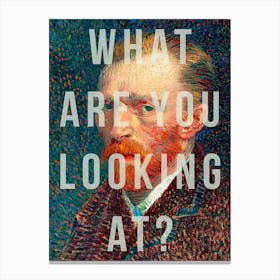 What Are You Looking At Canvas Print