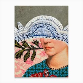 Woman'S Head Canvas Print