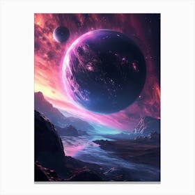 Nebula Galaxy Planet Canvas Print