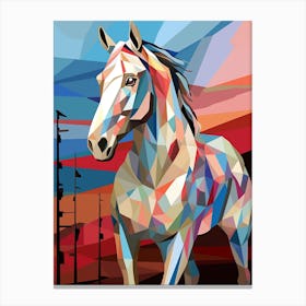 Horse Abstract Pop Art 3 Canvas Print