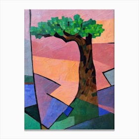 Olive Tree Cubist Canvas Print