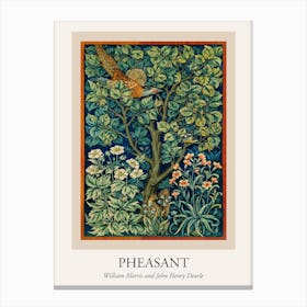Pheasant, William Morris And John Henry Dearle Poster Canvas Print