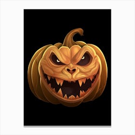 Scary Pumpkin Canvas Print