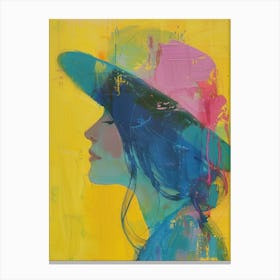 Woman In A Hat 48 Canvas Print