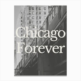 Chicago Black & White Photography Travel Canvas Print