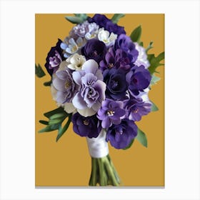 Purple Wedding Bouquet Canvas Print