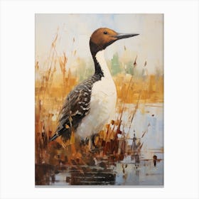 Bird Painting Common Loon 2 Canvas Print