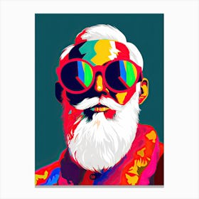 Santa Claus, Pop Art 1 Canvas Print