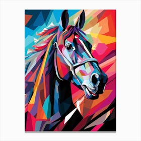 Horse Abstract Pop Art 4 Canvas Print