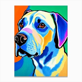 Bullmastiff Fauvist Style dog Canvas Print