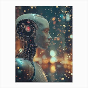 Robot Portrait Canvas Print