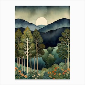 William Morris Smoky Mountains Canvas Print