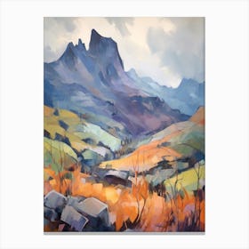 Cradle Mountain Australia 3 Mountain Painting Canvas Print