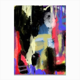 NYC GRAFFITI - Primary Colours, Abstract Wall Art Print Canvas Print