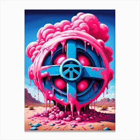 Nuclear Pink 3 Canvas Print