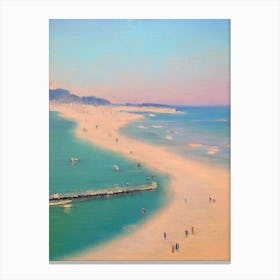Haeundae Beach Busan South Korea Monet Style Canvas Print