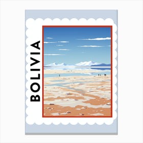 Bolivia 4 Travel Stamp Poster Canvas Print