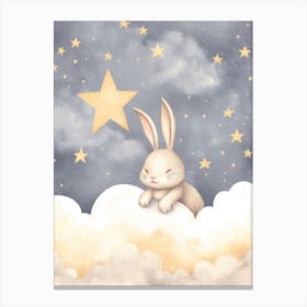 Sleeping Baby Bunny 7 Canvas Print