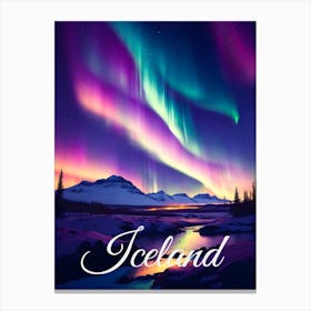 Iceland Northern Lights Canvas Print
