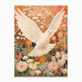 Dove 2 Detailed Bird Painting Canvas Print