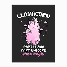 Llamacorn Pure Magic Canvas Print