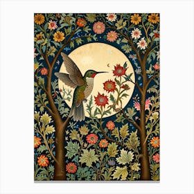 William Morris Hummingbird Canvas Print