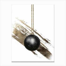 Black Ball Canvas Print