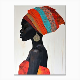 The African Woman; A Boho Vista Canvas Print