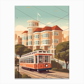 San Francisco California United States Travel Illustration 1 Canvas Print