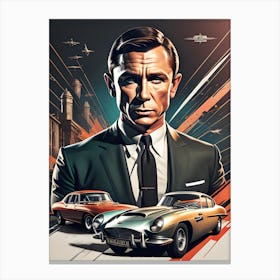 James Bond Fan Art Poster Canvas Print