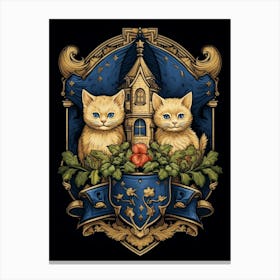 Cats As Coat Of Arms 1 Canvas Print