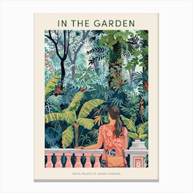 In The Garden Poster Royal Palace Of Laeken Gardens Belgium 3 Canvas Print